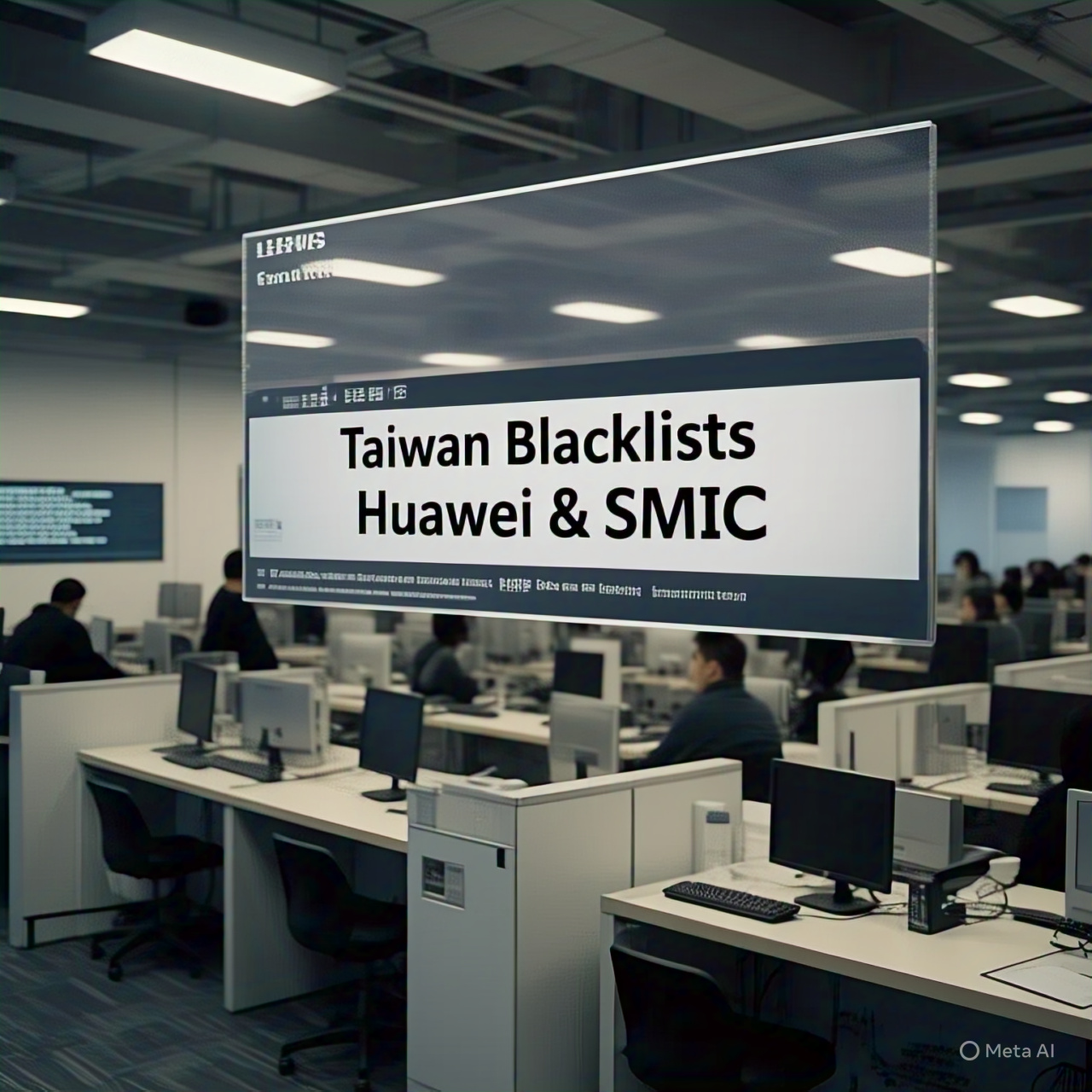 Taiwan Blacklists Huawei & SMIC